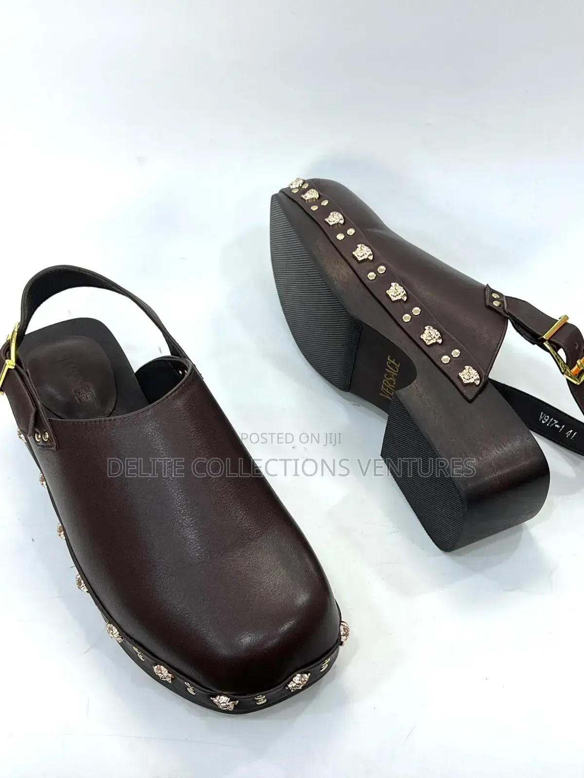 Original Versace Wooden Clogs