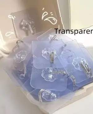 Strong Adhesives Transparent Wall Hooks