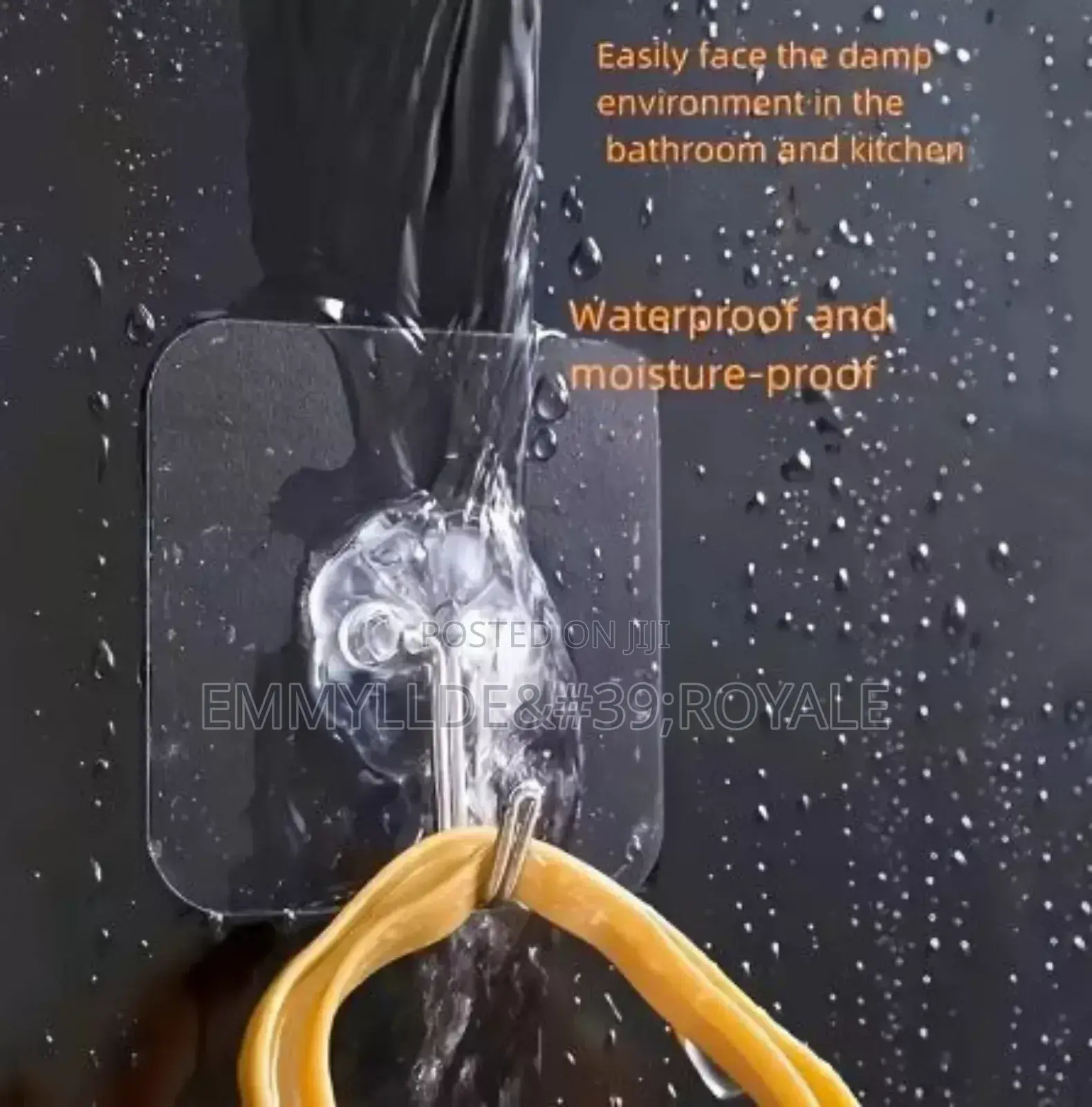 Strong Adhesives Transparent Wall Hooks