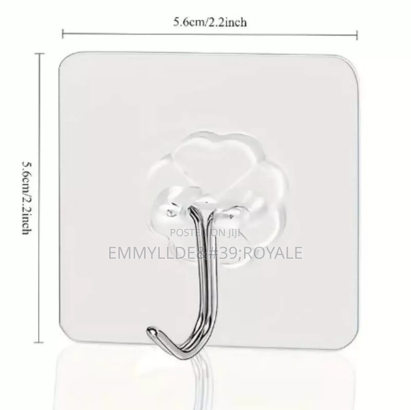 Strong Adhesives Transparent Wall Hooks
