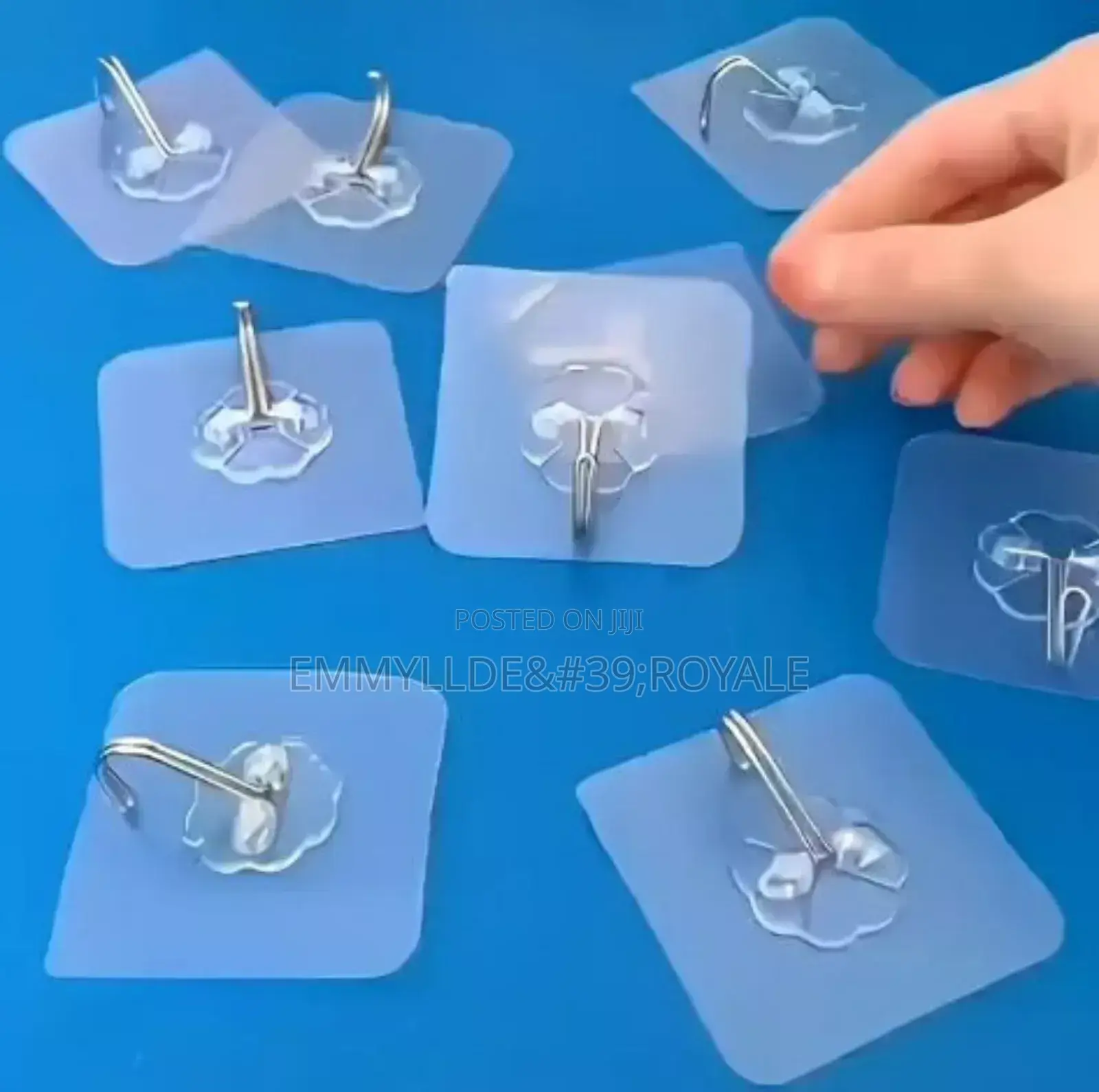 Strong Adhesives Transparent Wall Hooks