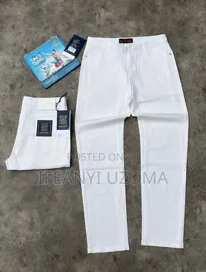 Original Straight Cut White Color Jeans