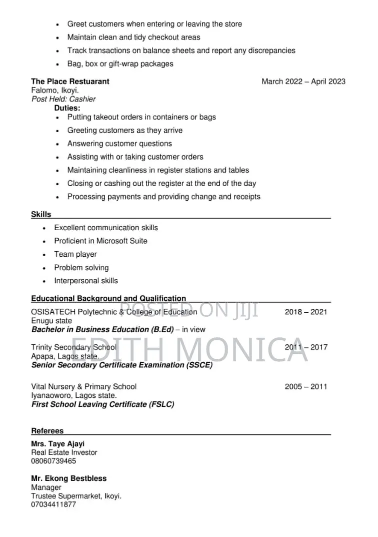 Cleaner/Office Assistant