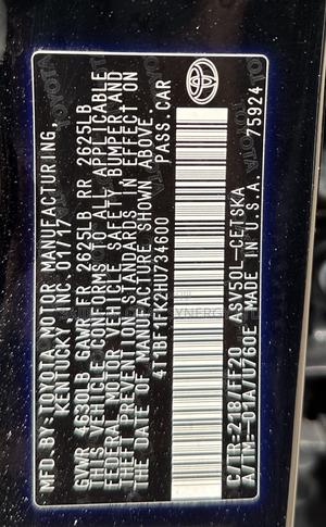 Toyota Camry SE 4dr Sedan (2.5L 4cyl 6A) 2017