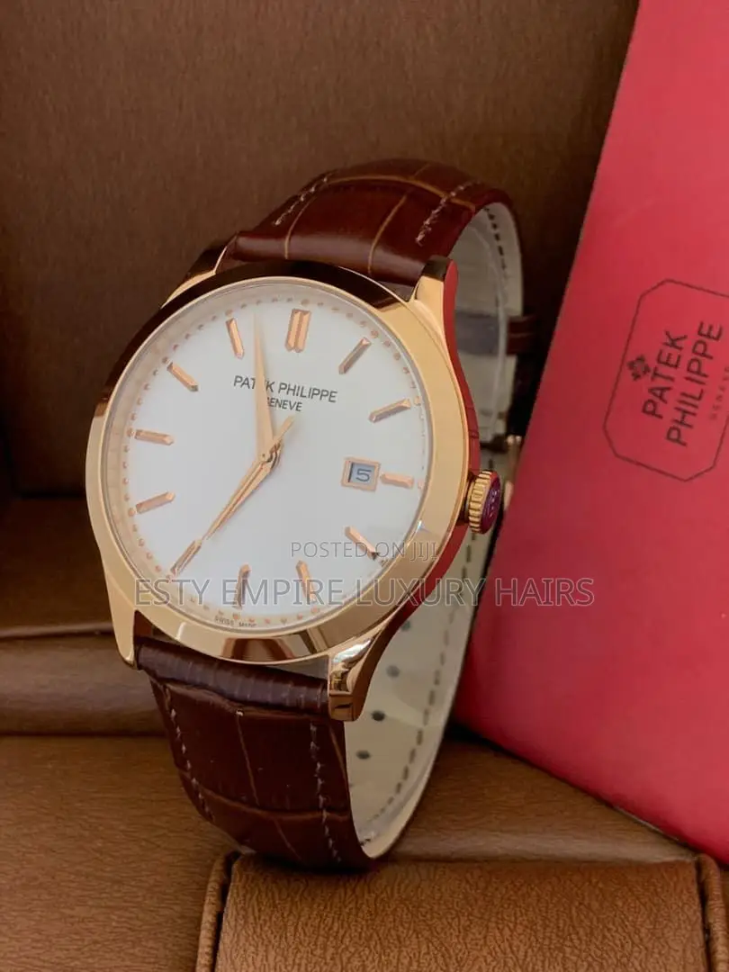 Patek Philippe Automatic Engine Leather Strap