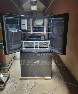 Original Hisense French Door Inverter Fridge Freezer With Dispenser