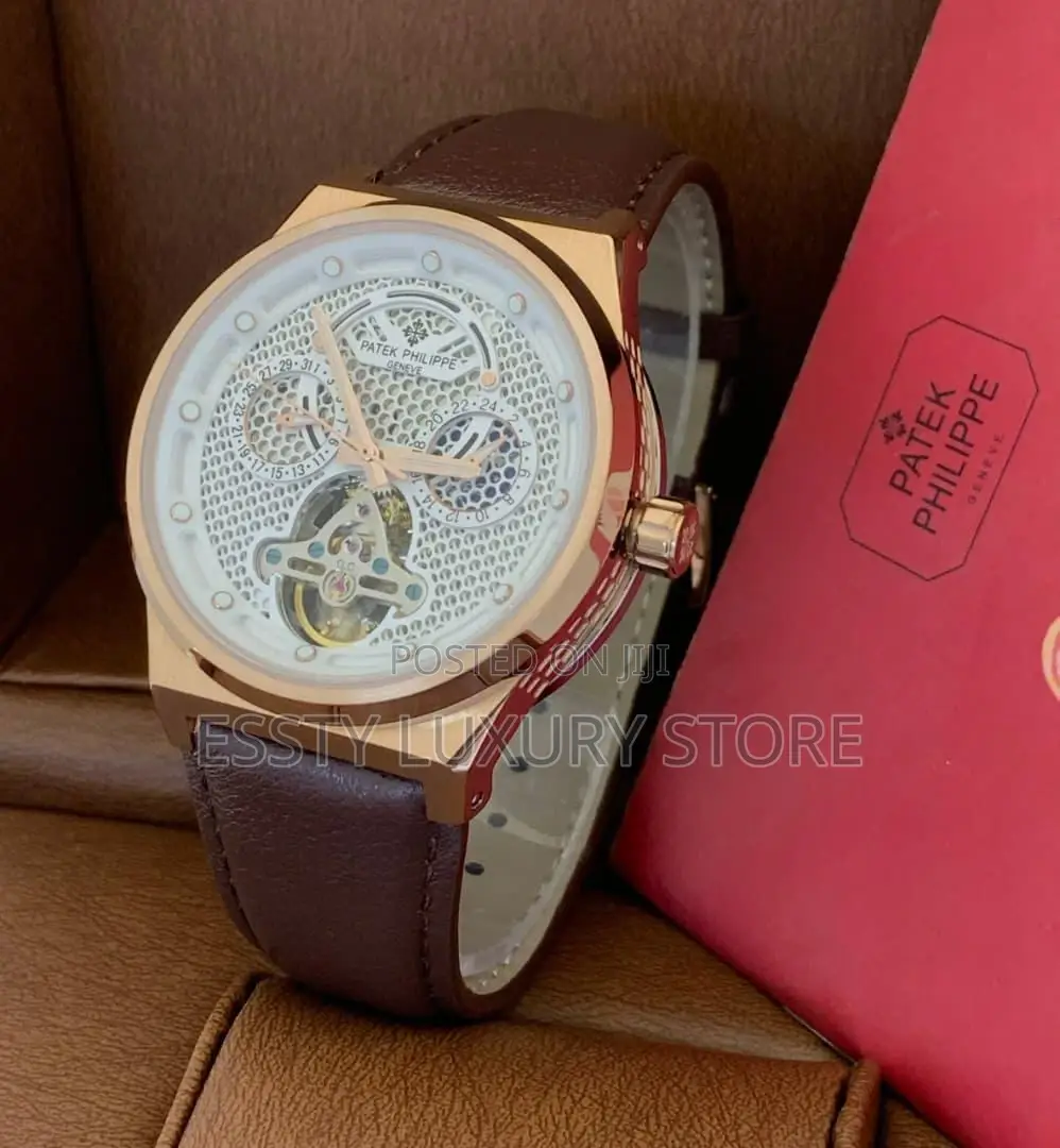 Patek Philippe Automatic Engine Leather Strap