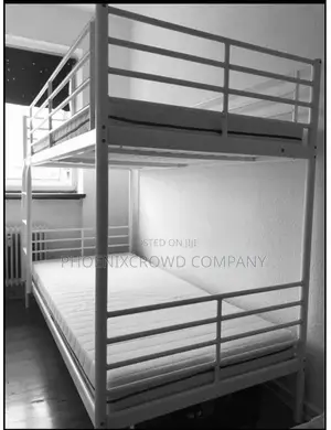 Metal 2-Bunk Bed With Ladder