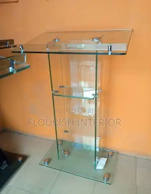 Imported Quality Glass Altar Pulpit