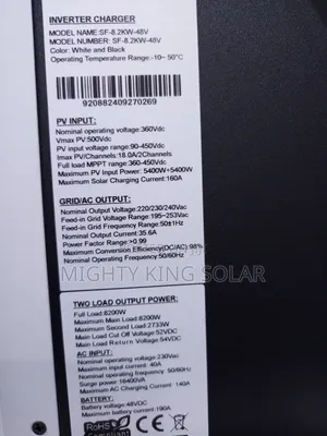 8.2kva Crystal Plus Hybrid Inverter 48v