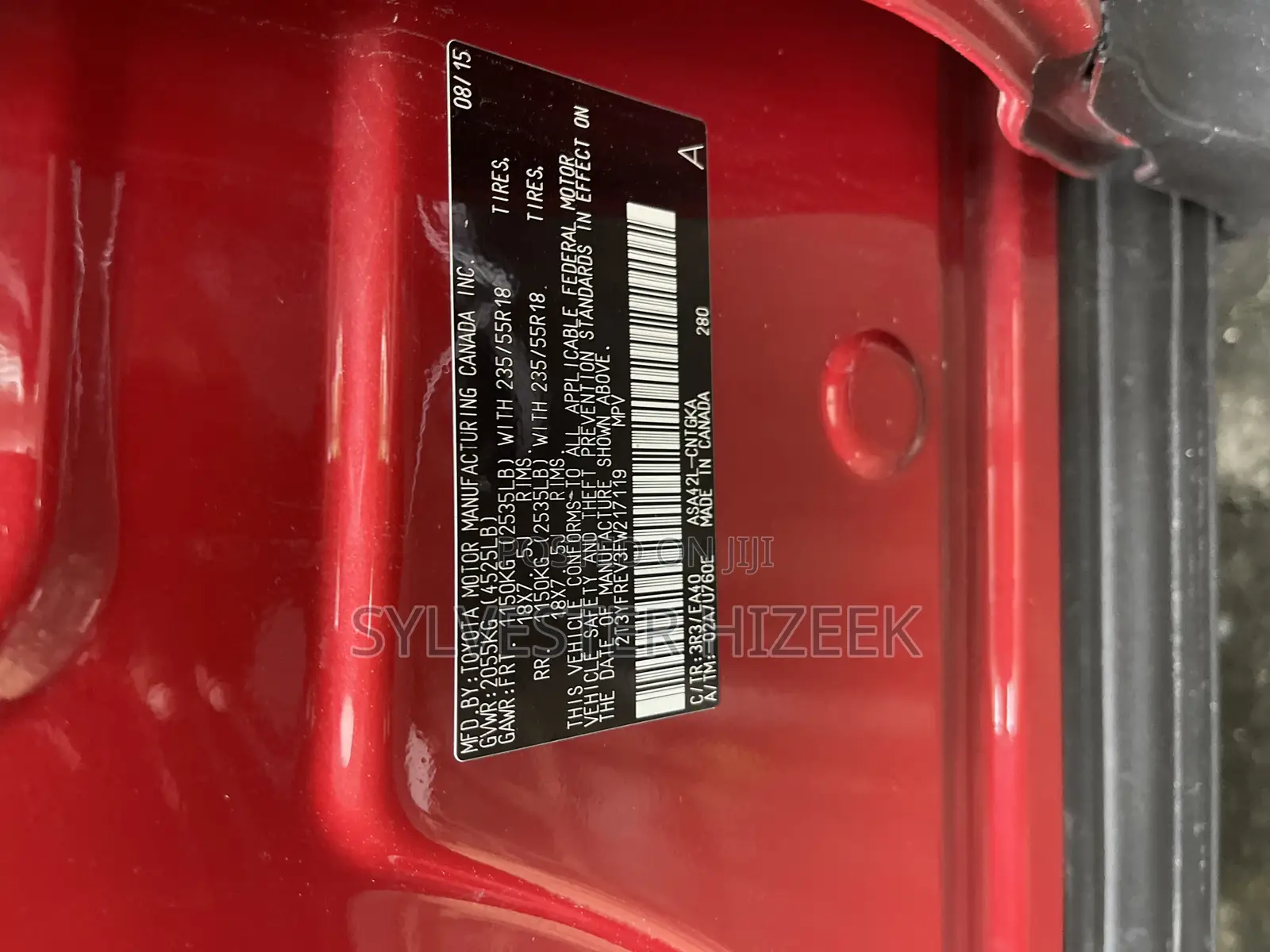 Toyota RAV4 2015 Red