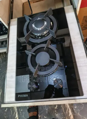 Original Phiima Built-in Gas Cooker Hob 2 Gas Burners Automatic