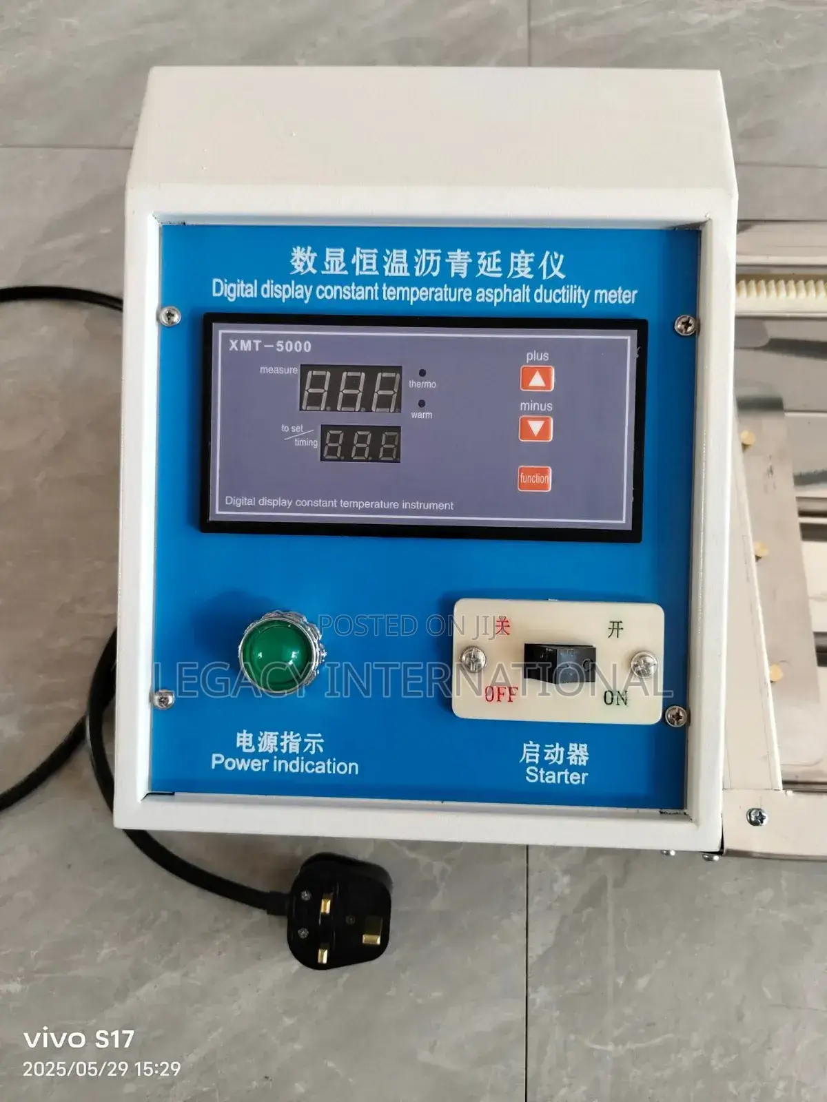 Ductility Test Apparatus