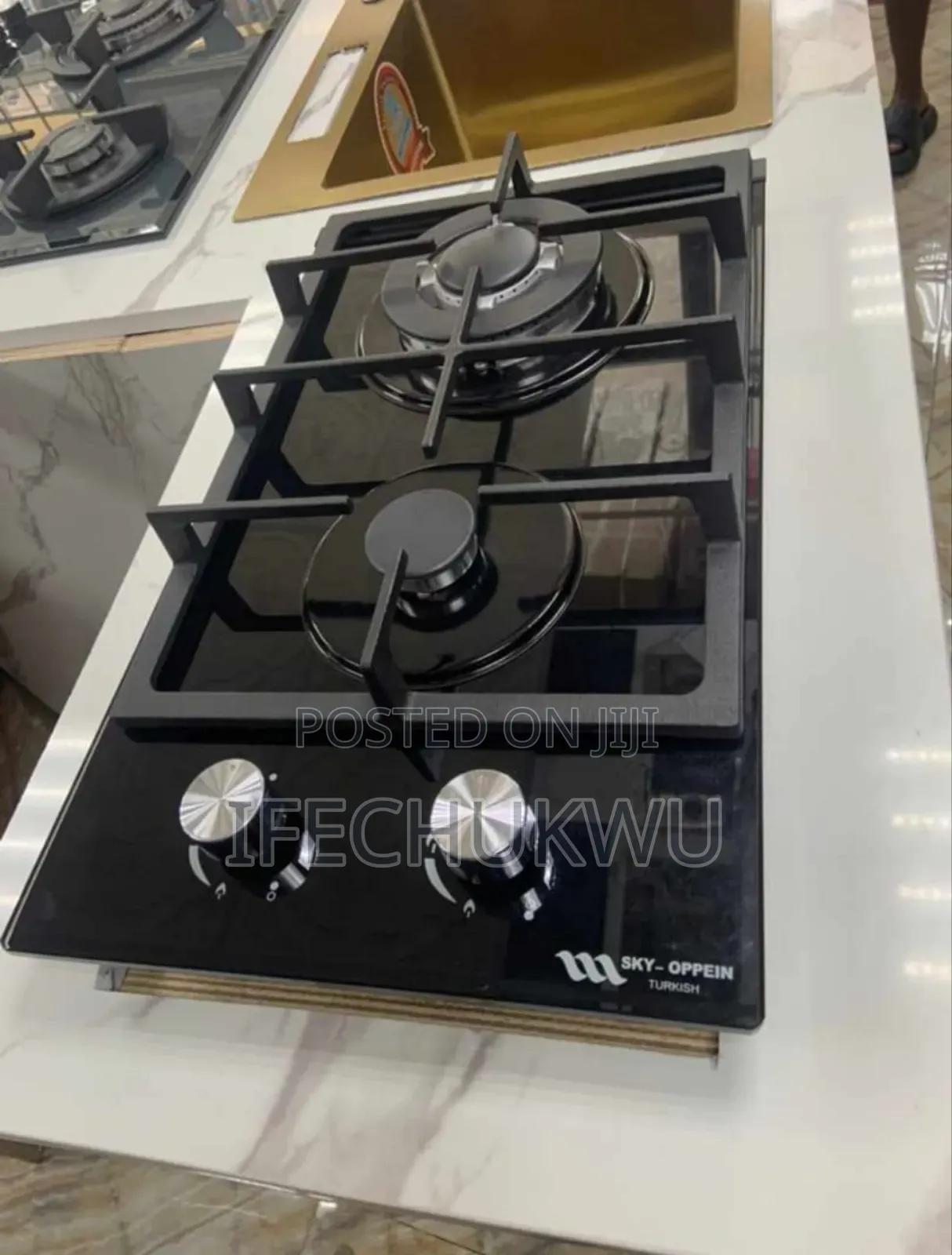 Original Sky-Oppein Built-in Gas Cooker Hob 2 Burners Automatic