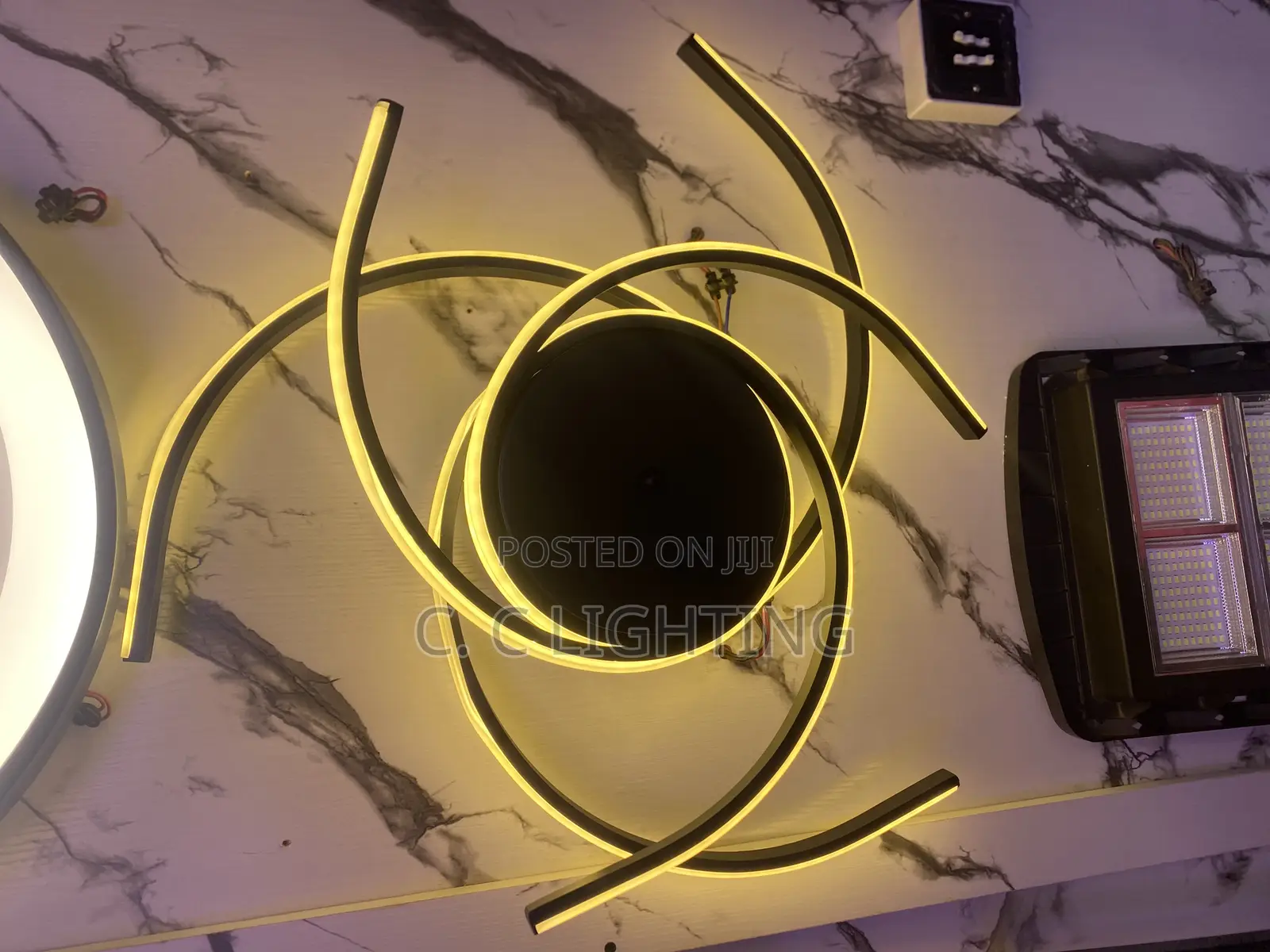 Led Flush Chandelier Light 