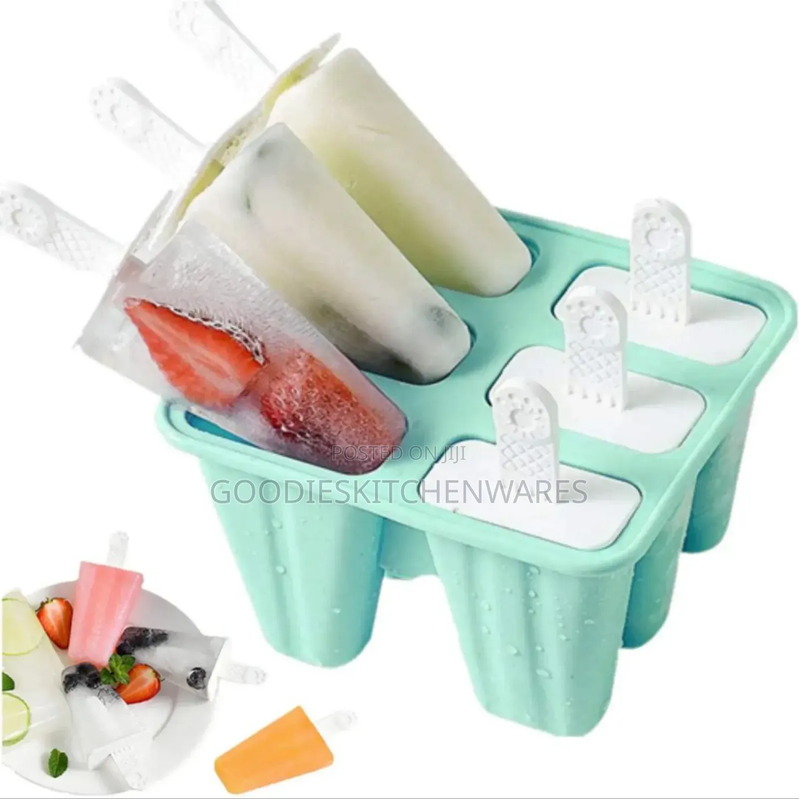 Silicone Popsicle Maker / Mold 6 Slots