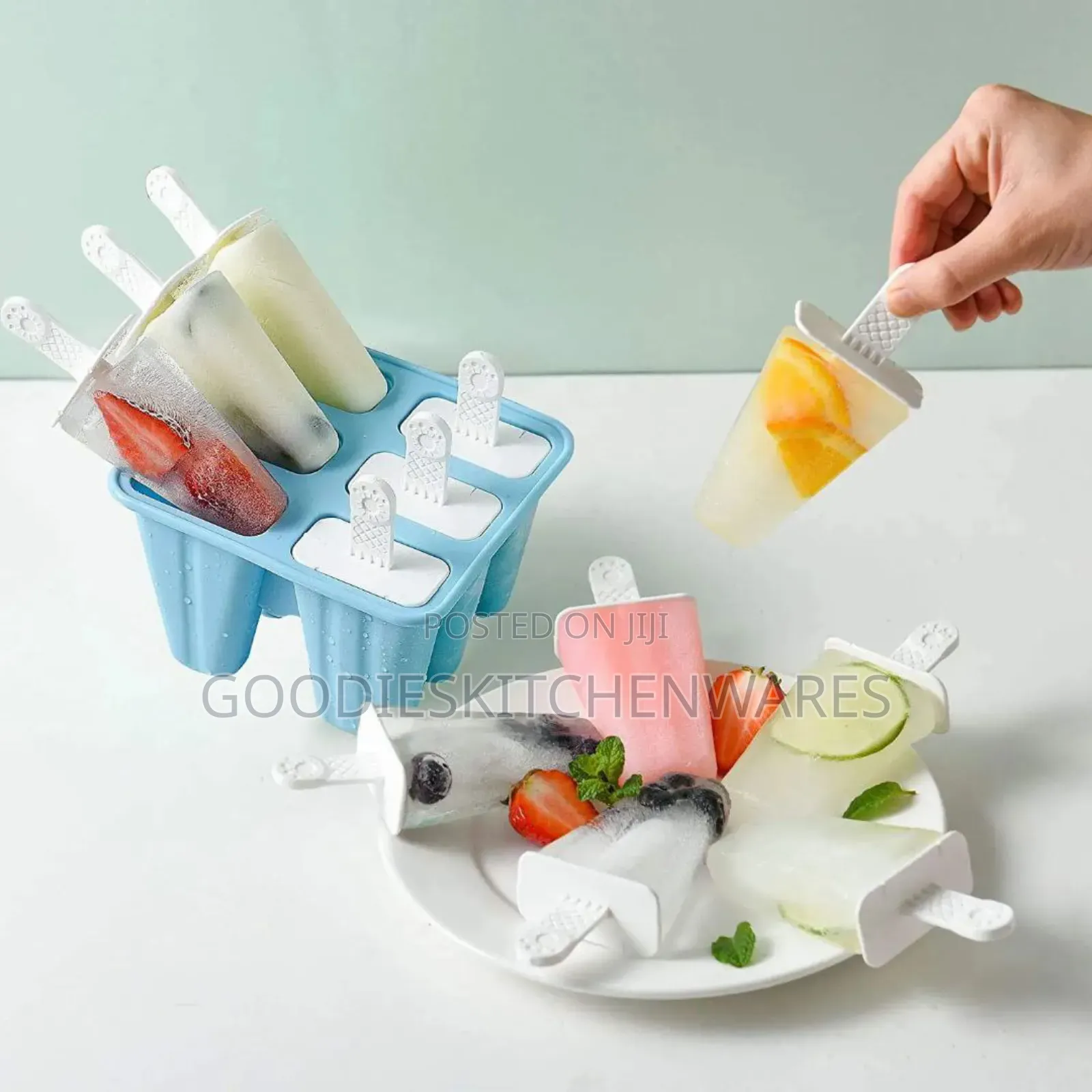 Silicone Popsicle Maker / Mold 6 Slots