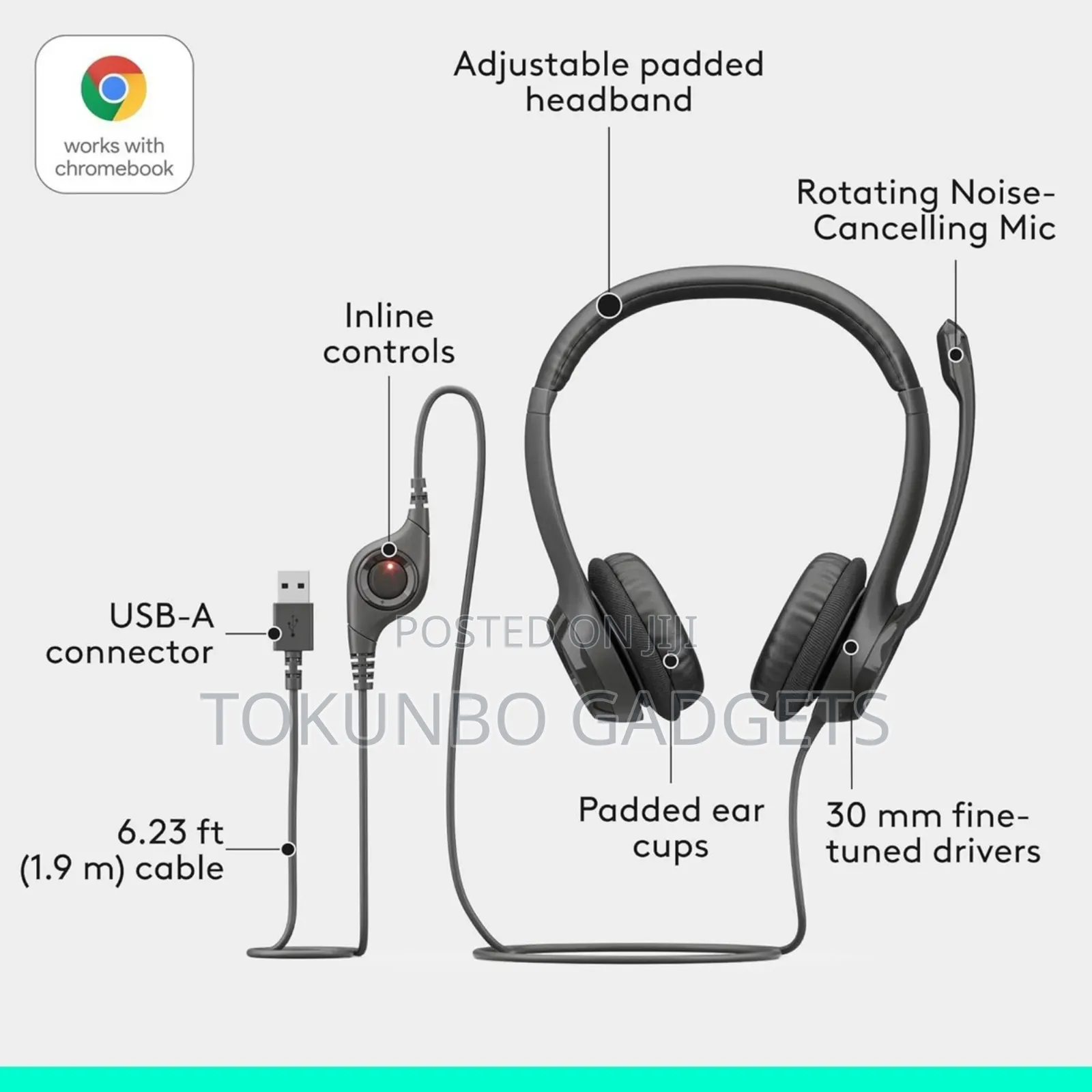 Logitech H390 Usb Headset With Noise Cancelling Microphone