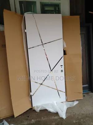4ft by 8ft White Single Leaf Isreali Security Door
