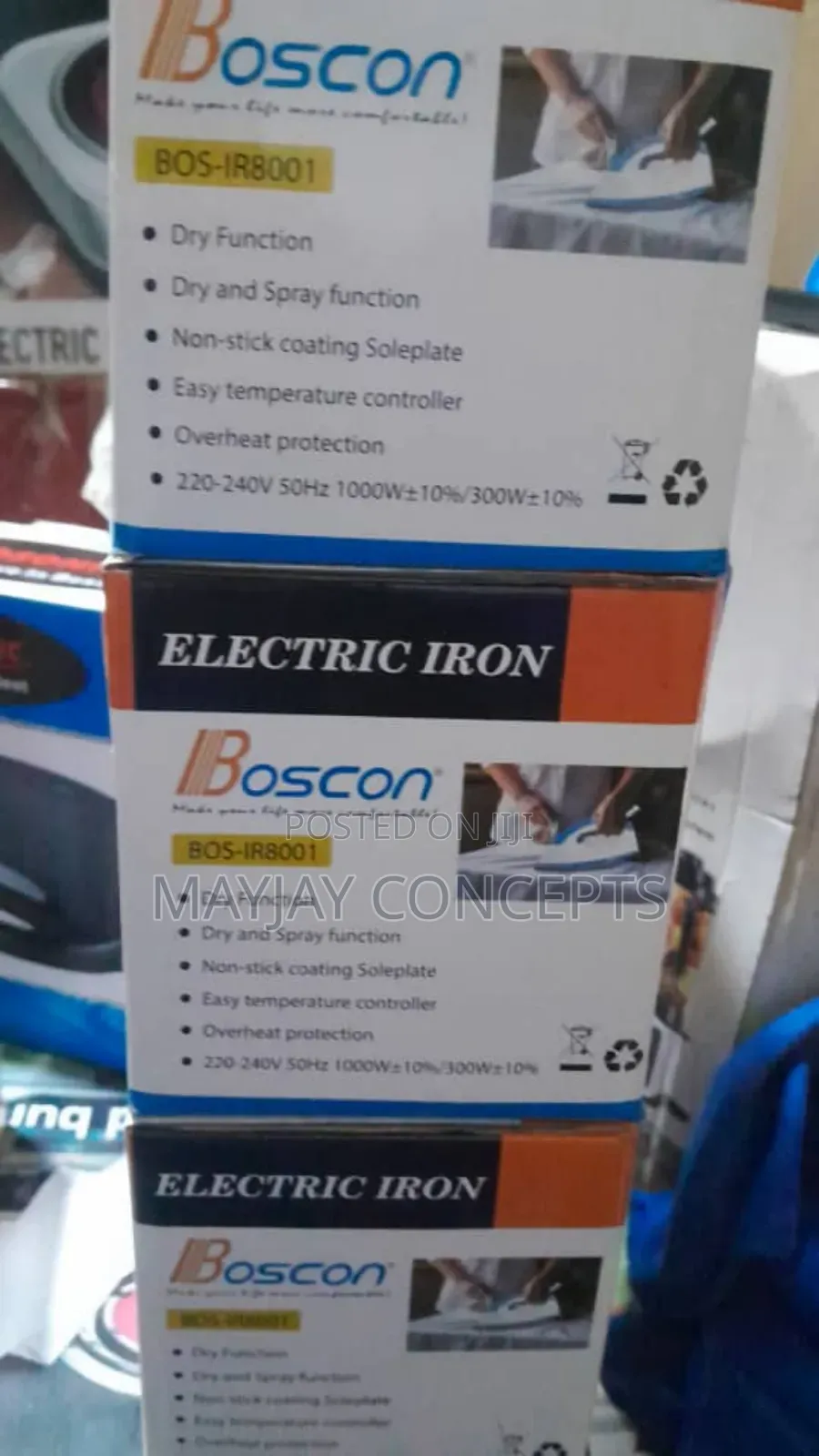 Boscon 300watts Solar Iron-low Consumption For Solar And Electricity