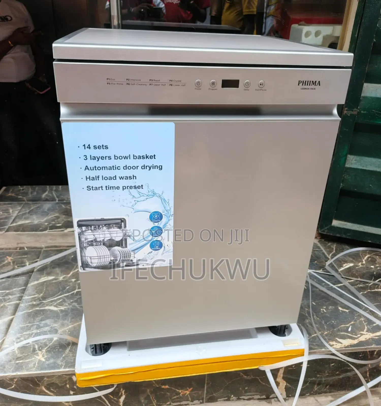 Phiima German Technology Inbuilt Inverter Dishwasher Digital Display