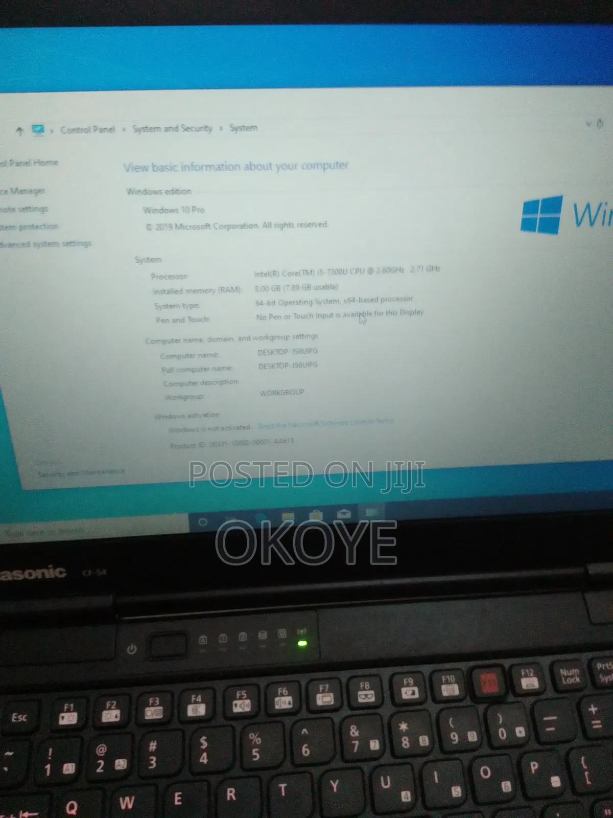 Laptop Panasonic Toughbook CF-54 8GB Intel Core i5 SSD 512GB