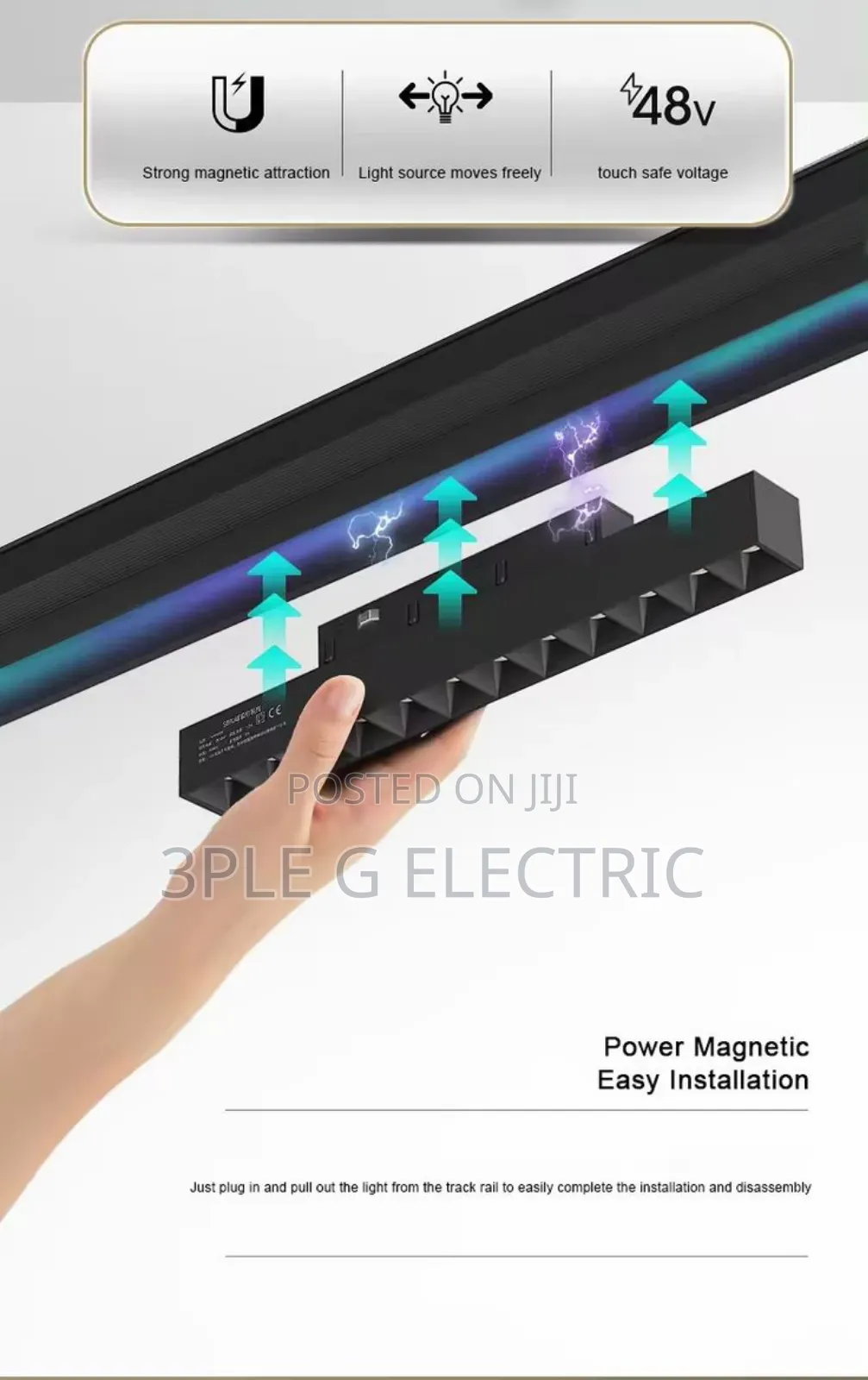 Futuristic Magnetic Grille Light