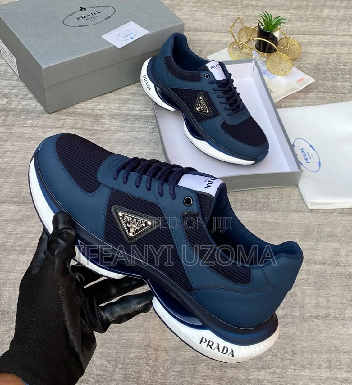 Big Quality Men Prada Luxury Shoe