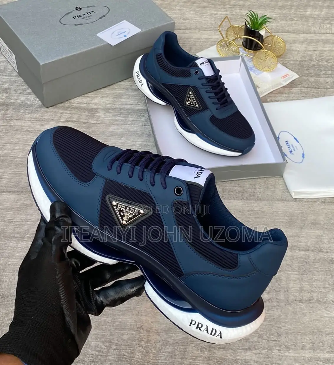 Big Quality Men Prada Luxury Shoe