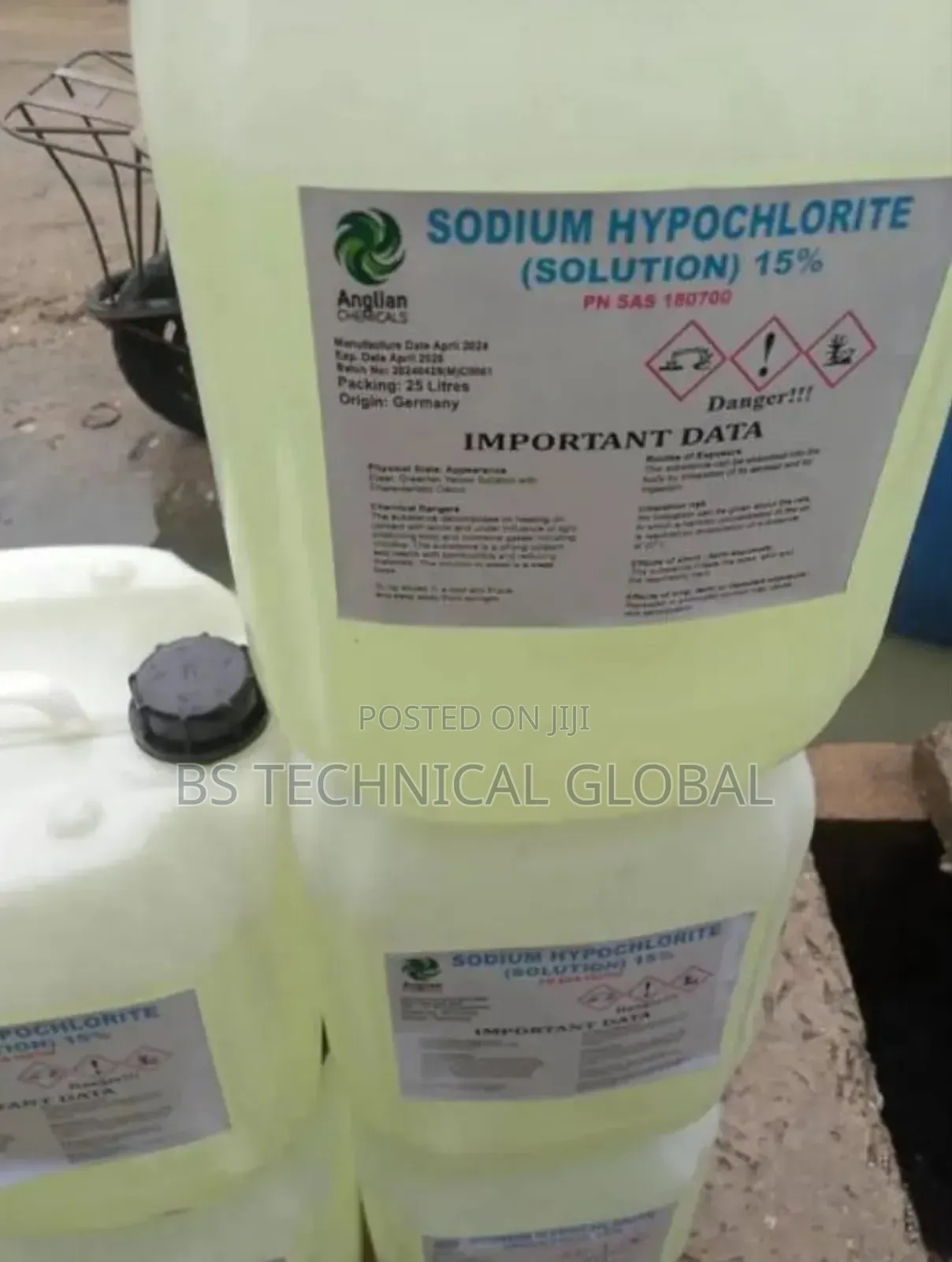 Sodium Hypochlorite (Solution )15%