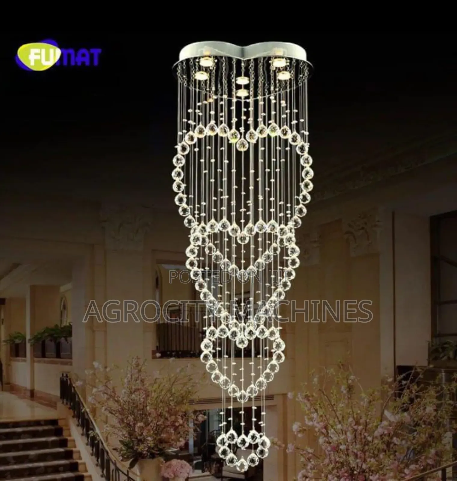 Led 600mm Raindrop Chandelier Lights.