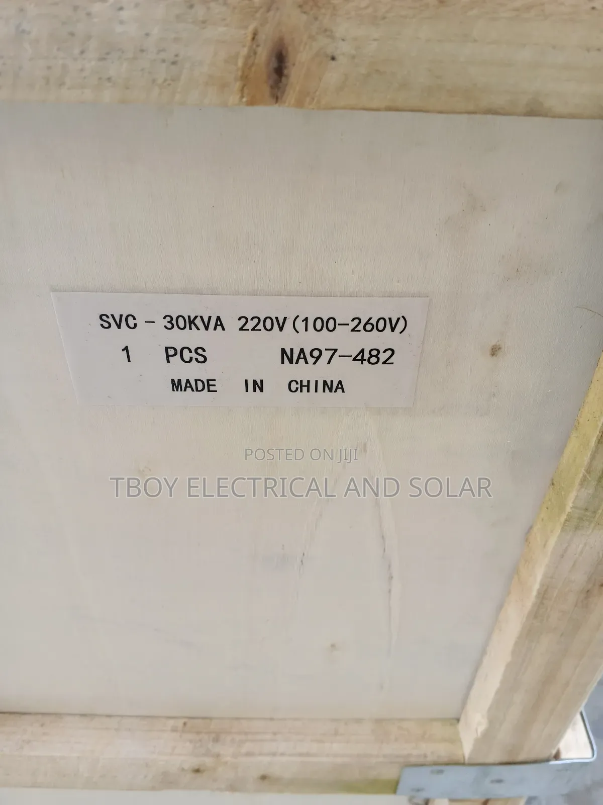 30kva SVC Single Phase Jordy Ele Stabilizer