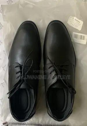 Black Lace-Up Office Shoe