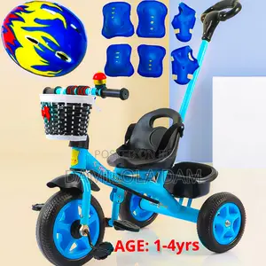 Kids Bicycle With Pusher and Protection Guards
