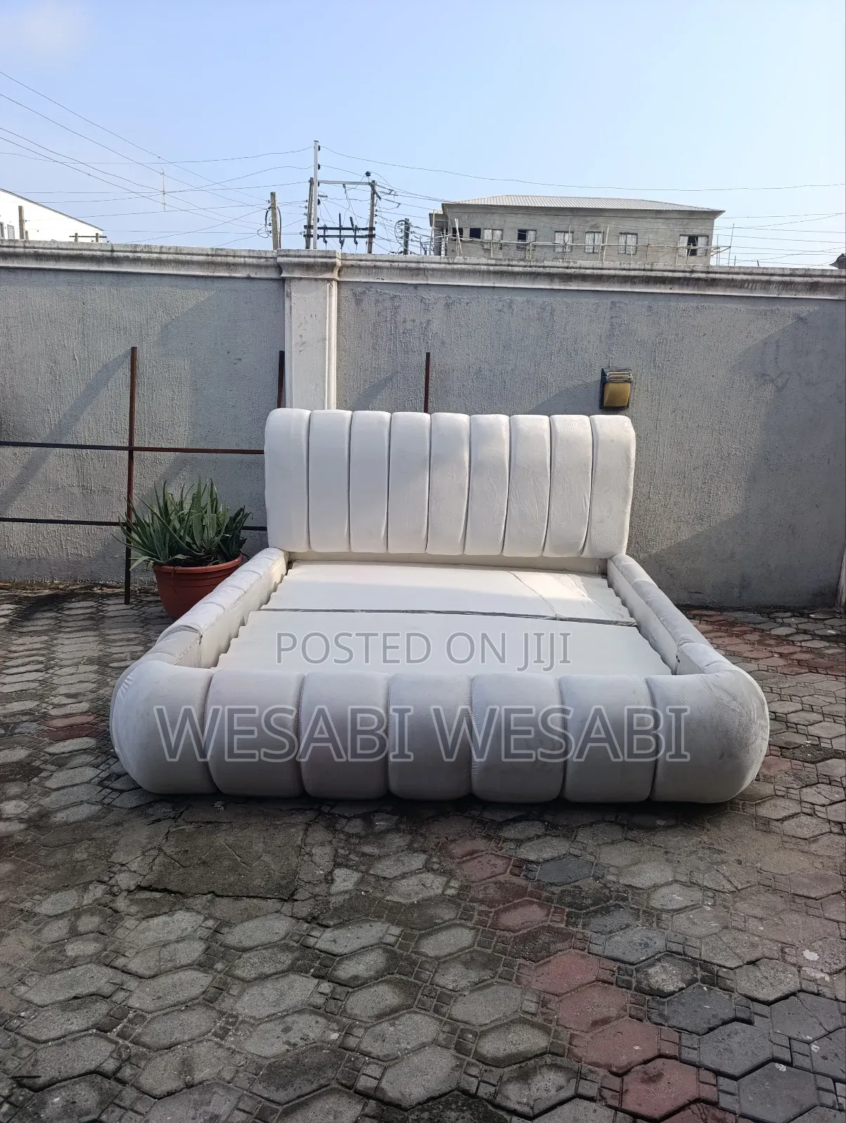 6 by 6 Puff Padded Bed Frame