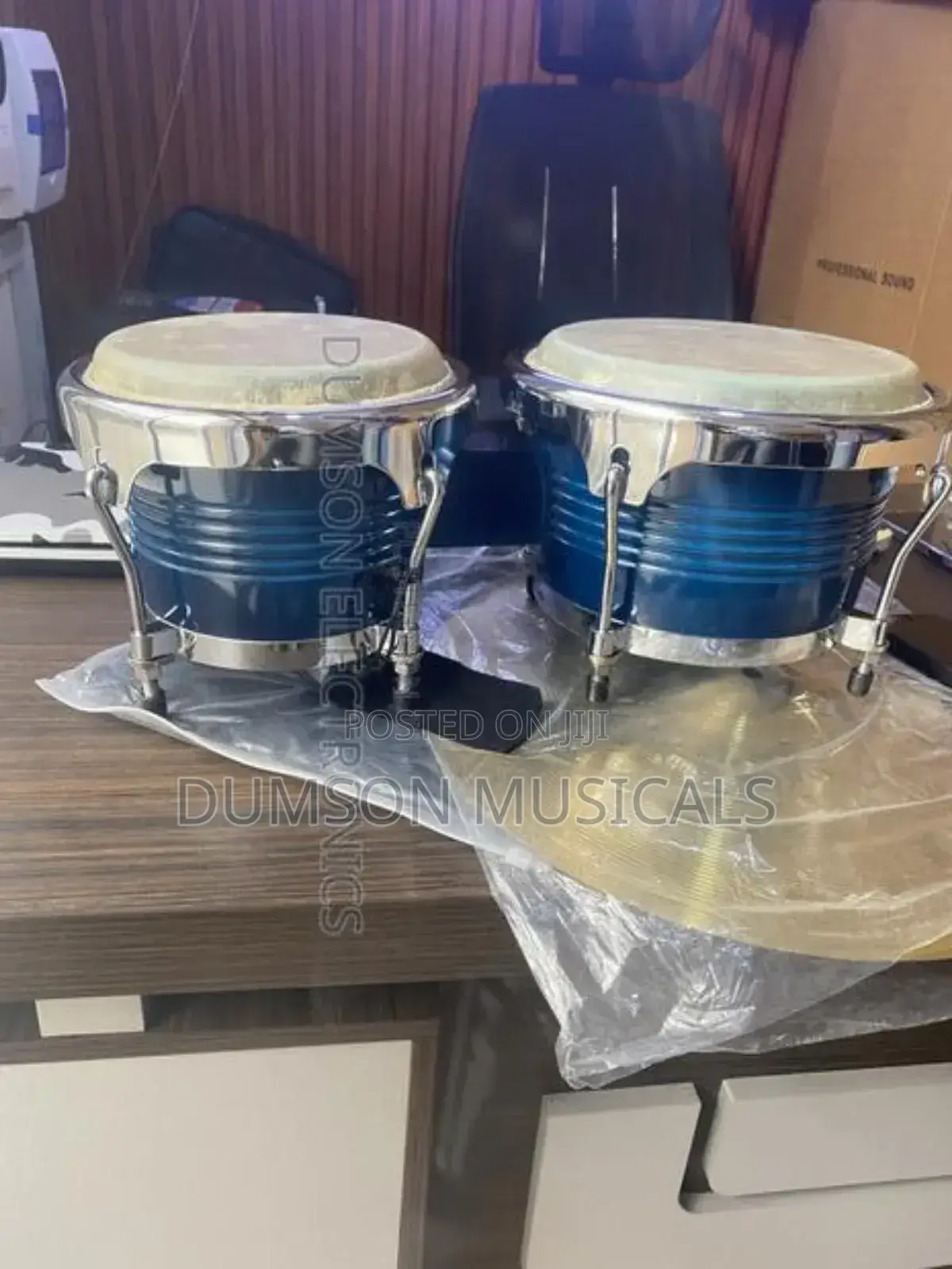 Bongo Drum Big Size Blue Color