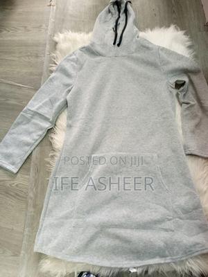 Ladies Hoodie Gown - Gray, Black