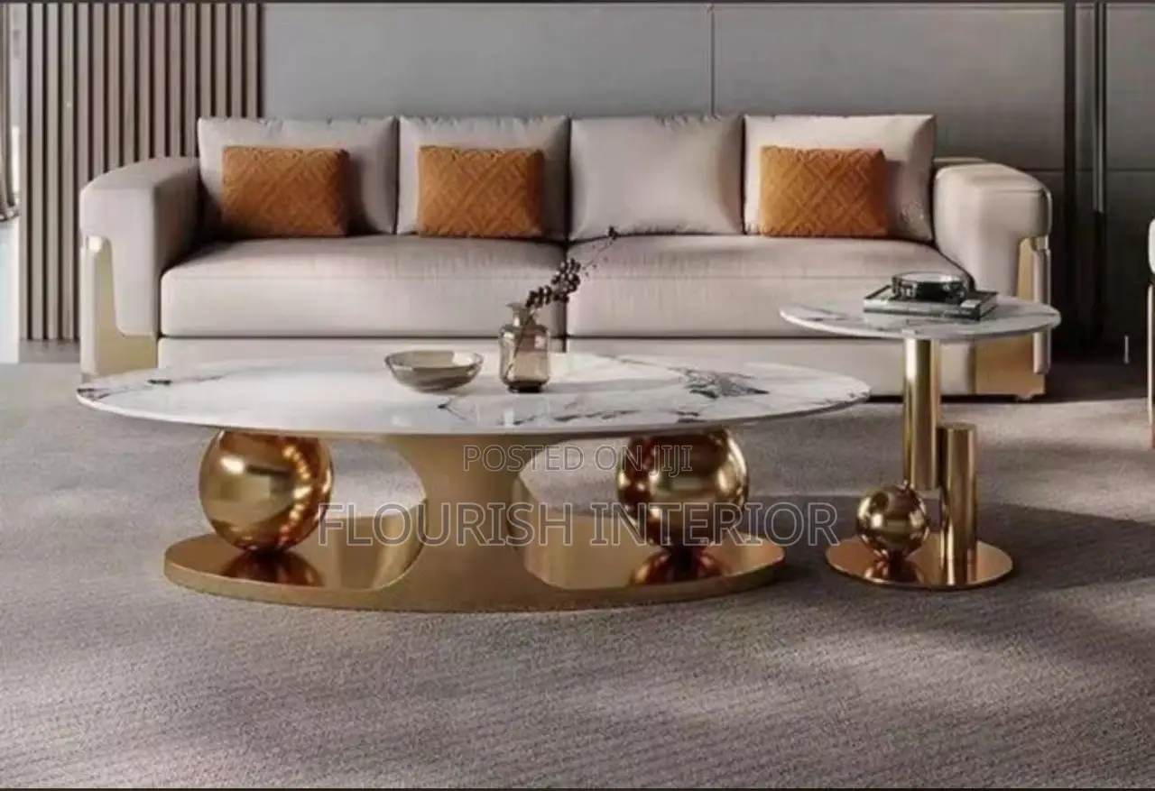 High Quality Imported Unique Marble Center With Side Stools With
