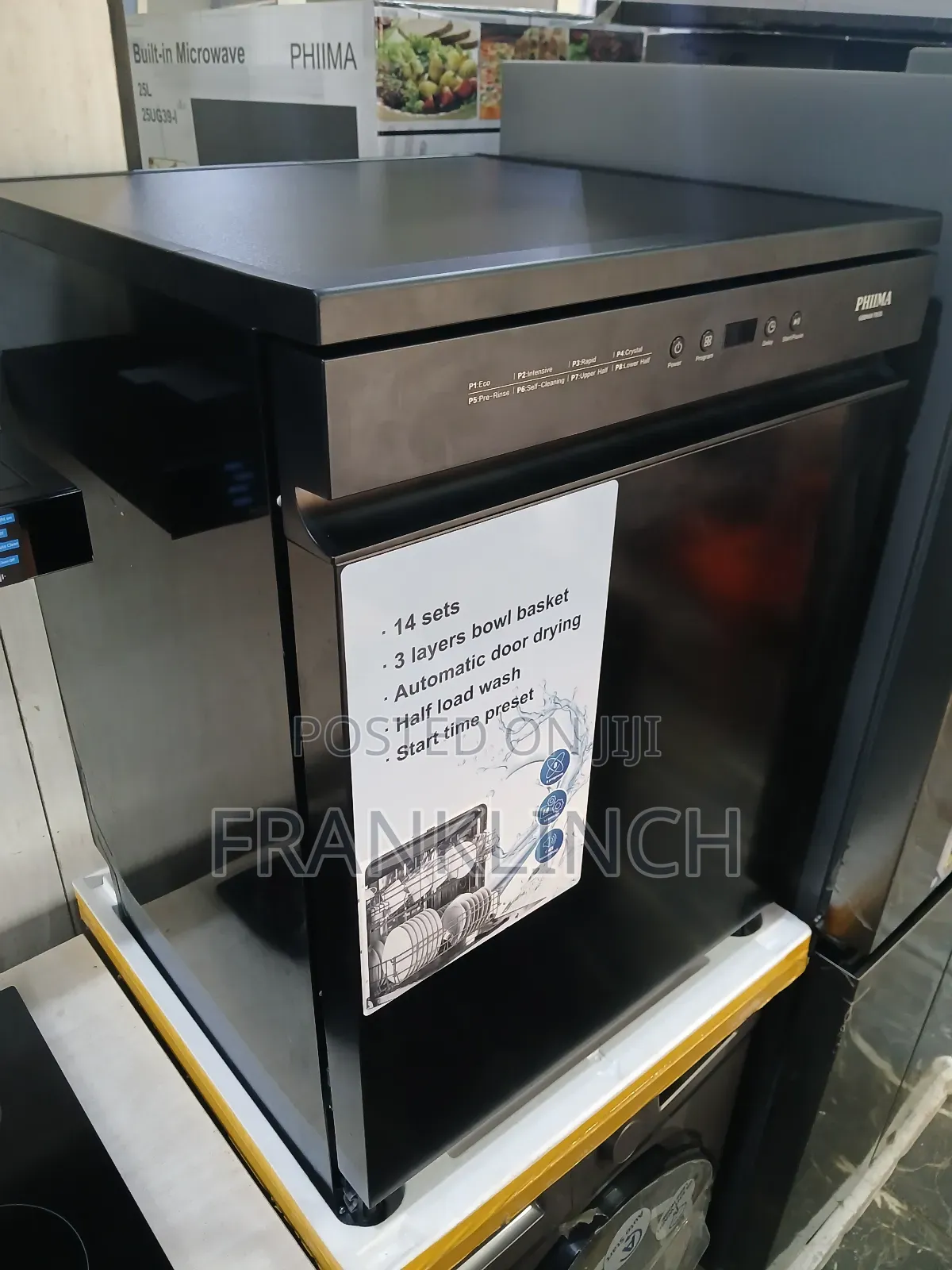 Phima 60cm Black Dishwasher