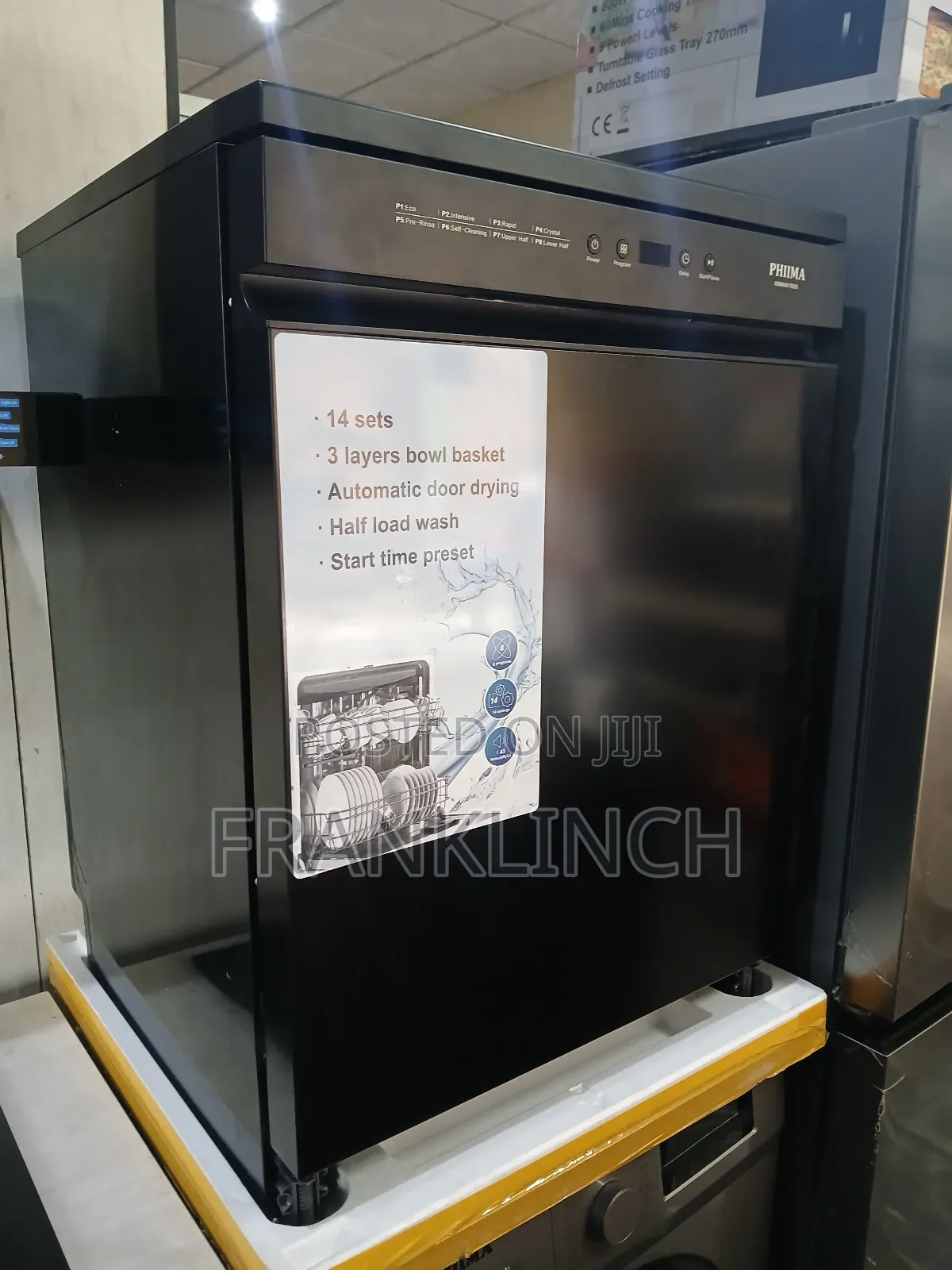 Phima 60cm Black Dishwasher