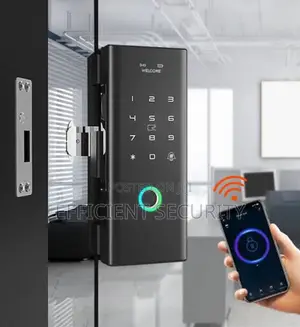 Tuya Smart Glass Door Lock For Office