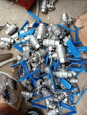 Pile of Stainless Steel Ball Valves