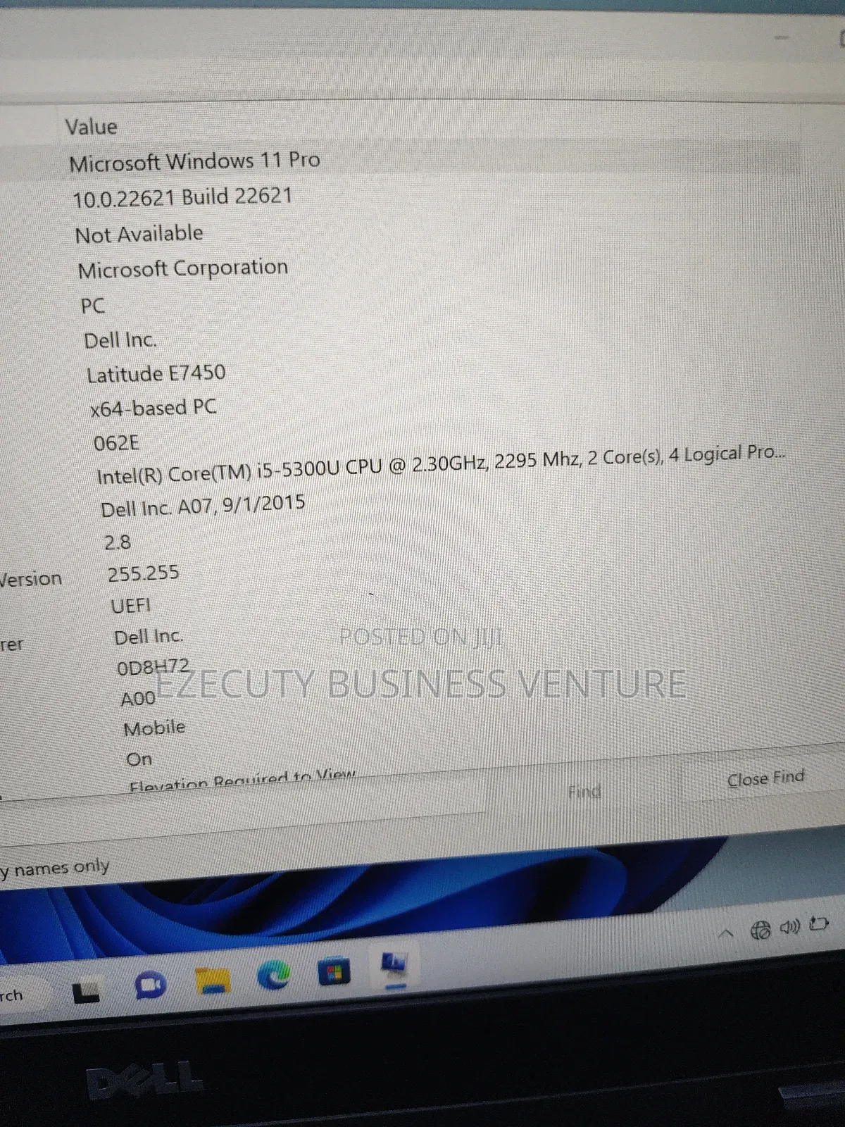 Laptop Dell Latitude E7450 8GB Intel Core I5 HDD 500GB