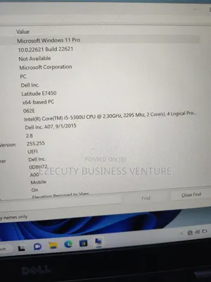 Laptop Dell Latitude E7450 8GB Intel Core I5 HDD 500GB