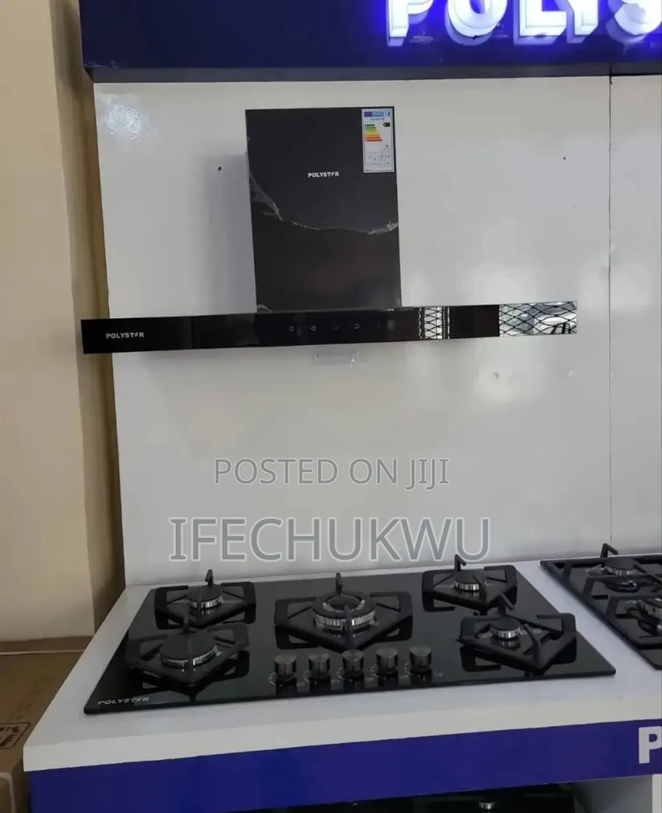 Original Polystar (T-Shape) 90cm Heat Extractor Inbuilt Gas Cooker