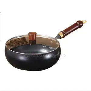 Non-Stick Frying Wok Pan Multifunctional Iron Pan Gas Stove Induction