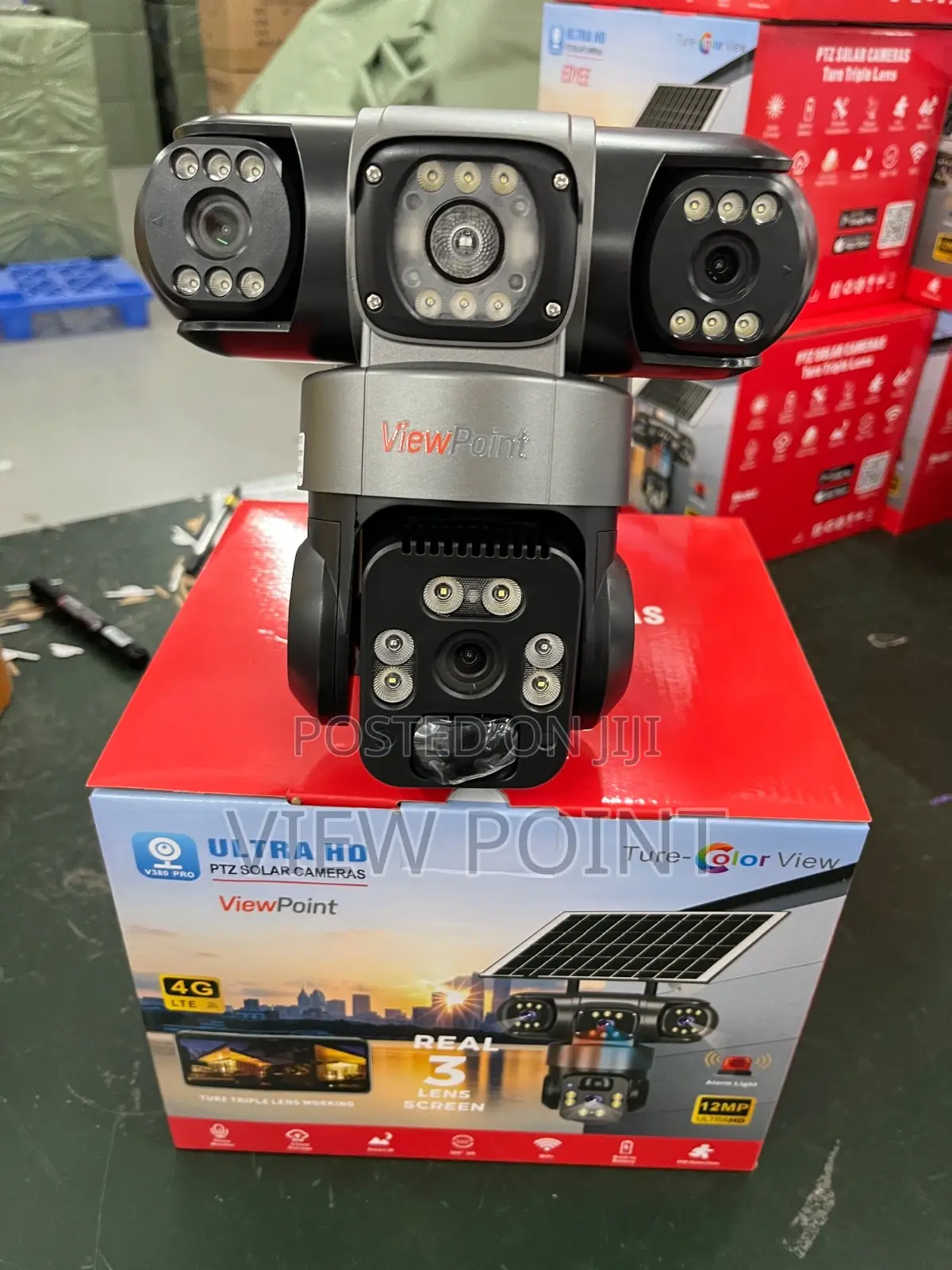 View Point Triple Lens Solar Ptz Camera