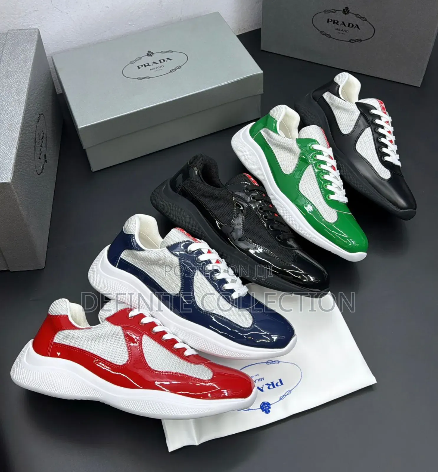 Prada Luxury Glossy Sneakers