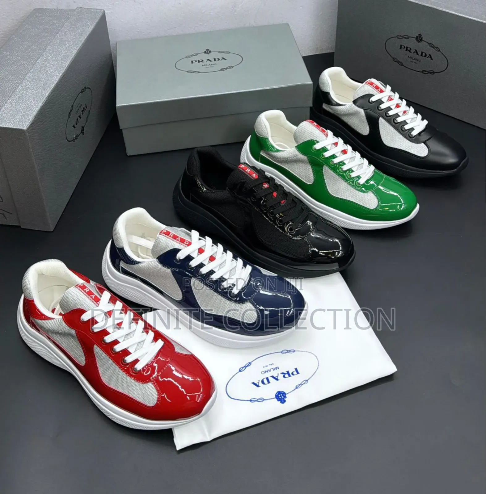 Prada Luxury Glossy Sneakers