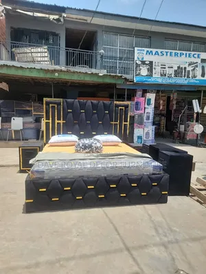 Quality 6x6 Bed With 2bedside and Mattress
